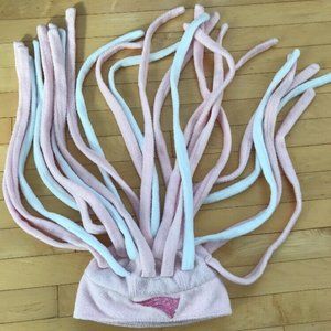 Patriots NFL PINK White Fleece Fringe HAT ADULT